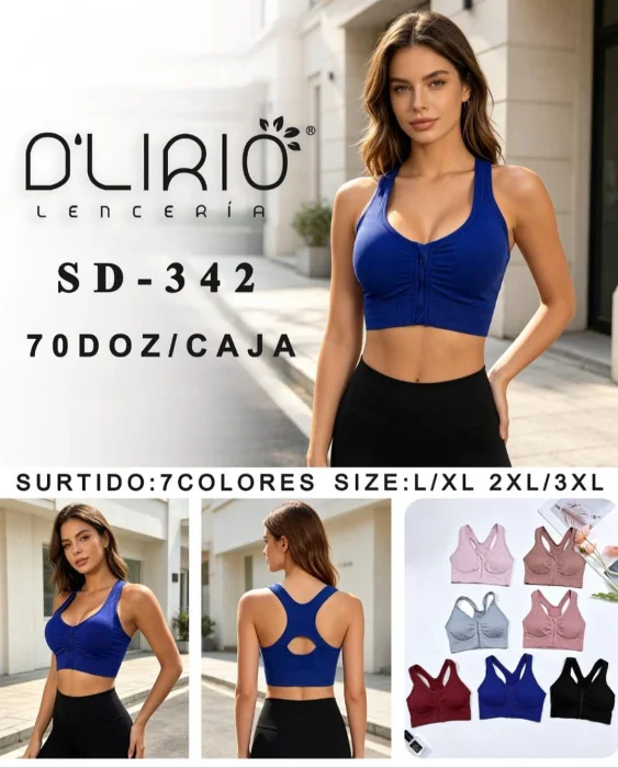 Top Deportivo con Cierre D'lirio