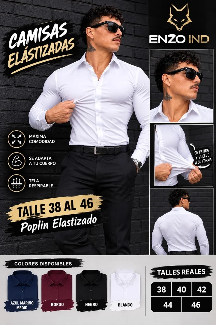 Camisa Lisa Slim Fit - Imagen 4