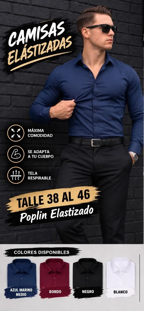 Camisa Lisa Slim Fit - Imagen 7