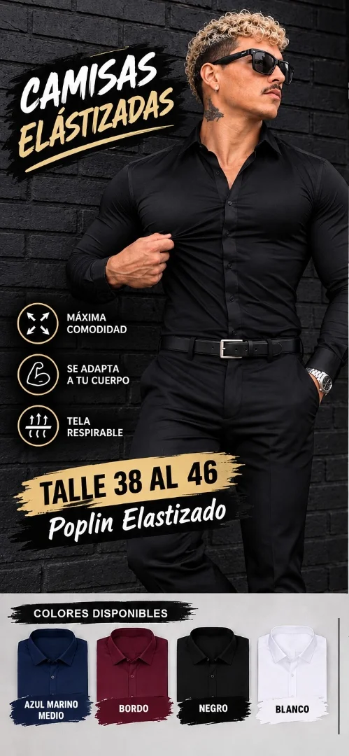 Camisa Lisa Slim Fit - Imagen 1