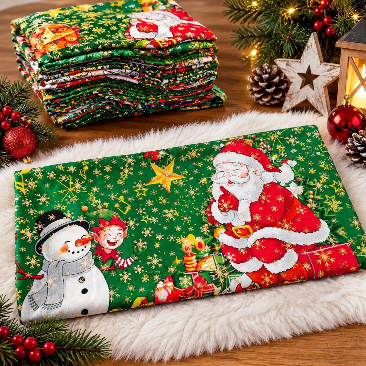 Manteles  Navideños  Con. Brillos - Imagen 2