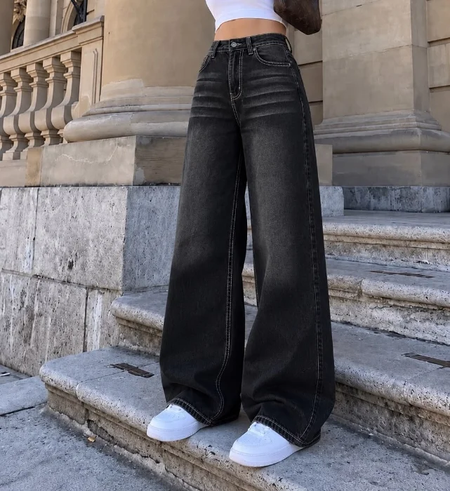 Wide Leg Gris