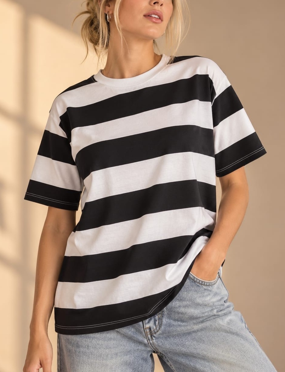 Remera Rayada Algon Peinado - Imagen 4