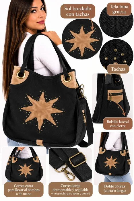 Carteras Lona Excelente Calidad Talles Unico