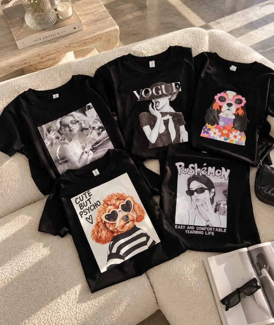 Remeras Algodon Estampadas - Imagen 1