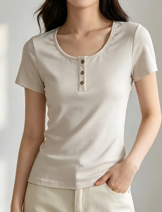 Remera con Boton