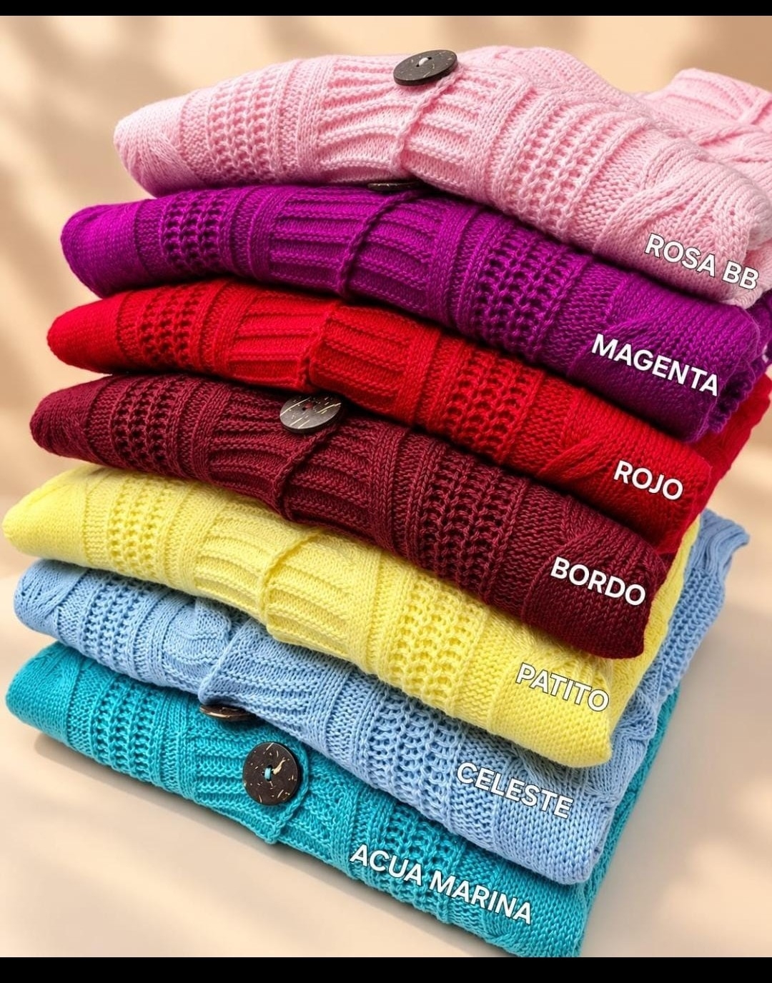 Cardigan Lana Acrilica - Imagen 3