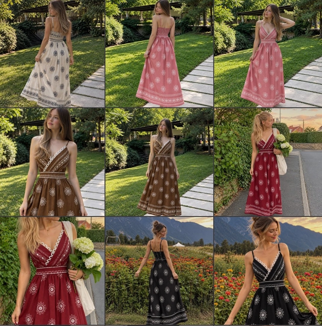 Vestido Sastrero de Lino Importado - Imagen 3