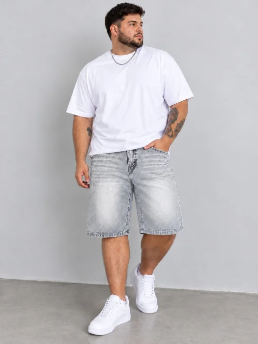 Bermuda Mom Gris Claro