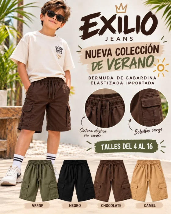 Bermuda Cargo Gabardina