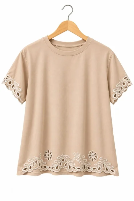 Remera Especial con Bordado Importada