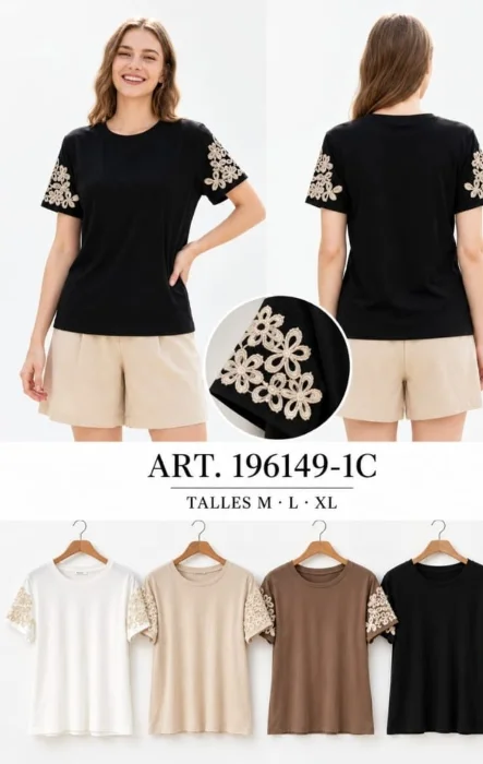 Remera Importada con Brillo