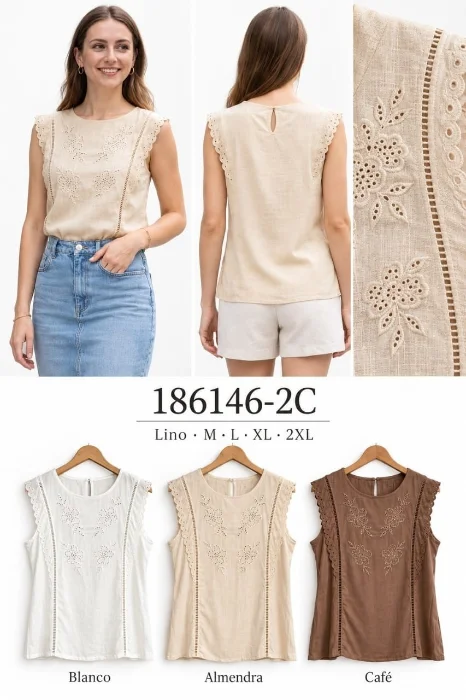 Musculosa de Lino Importada