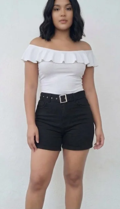 Short con Cinto Elastizado