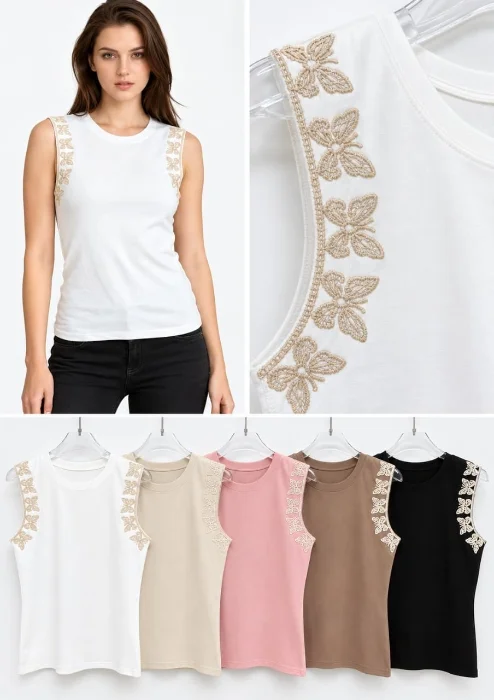Musculosa Importada con Bordes