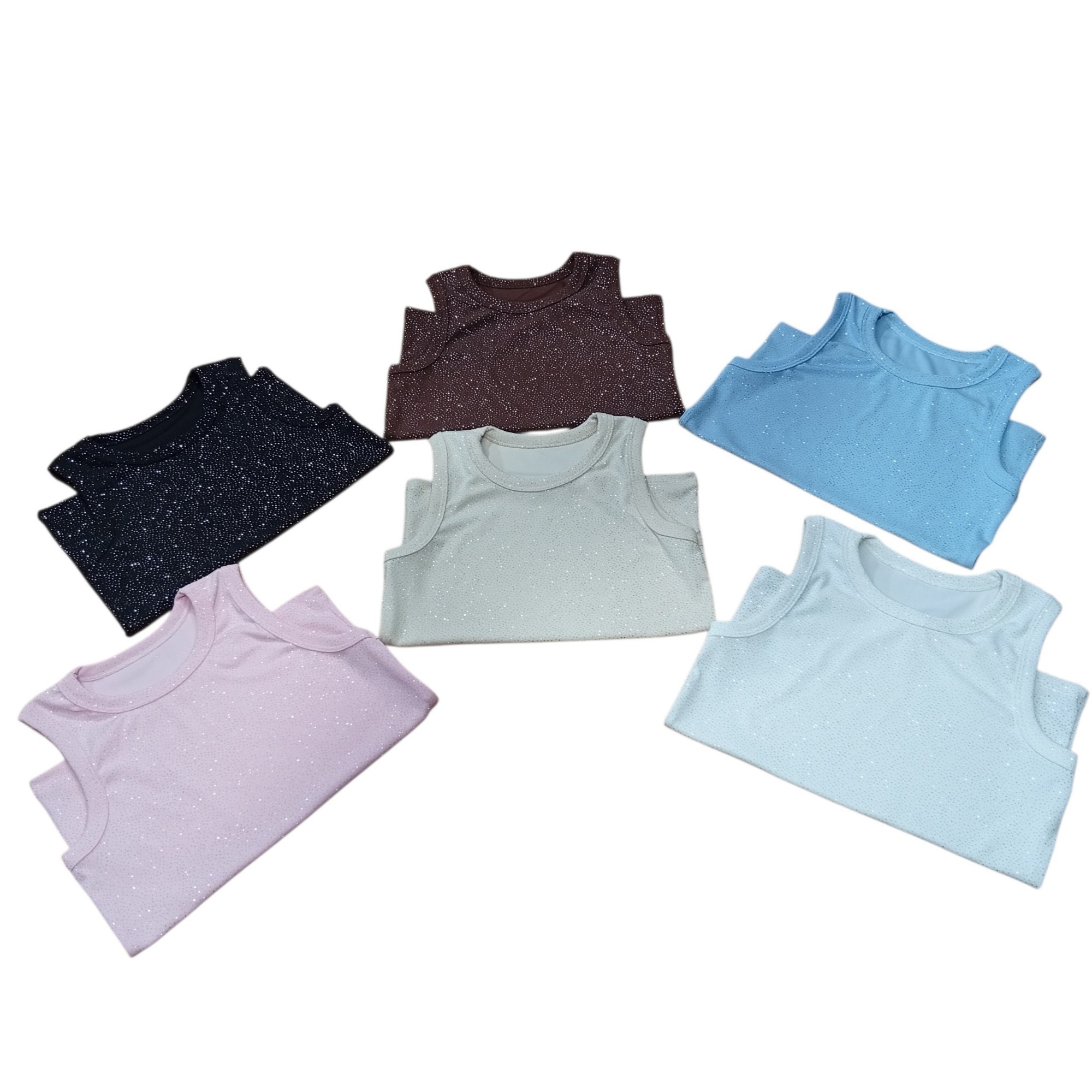 Musculosa Básica con Glitter Talle Único M/l - Imagen 2