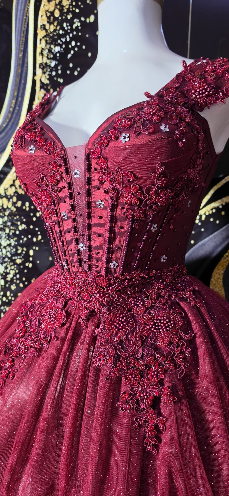 Vestido de 15 de 3 Piezas en Bordo - Imagen 4