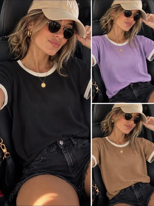 Remera Combinada