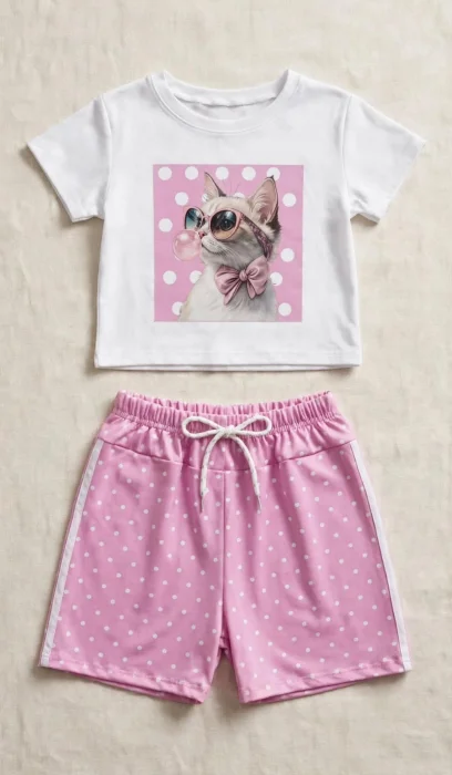 Conjunto Lunares Short