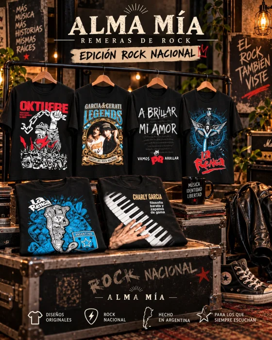 Edición Rock Nacional- Alma Mía | Remeras con Estilo y Personalidad