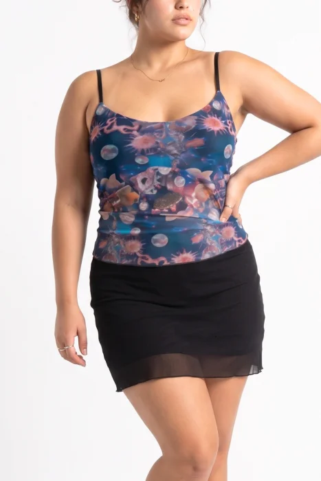 Top Perla Tul Plus Size