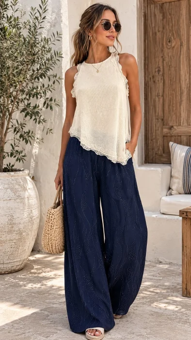 Musculosa Encaje