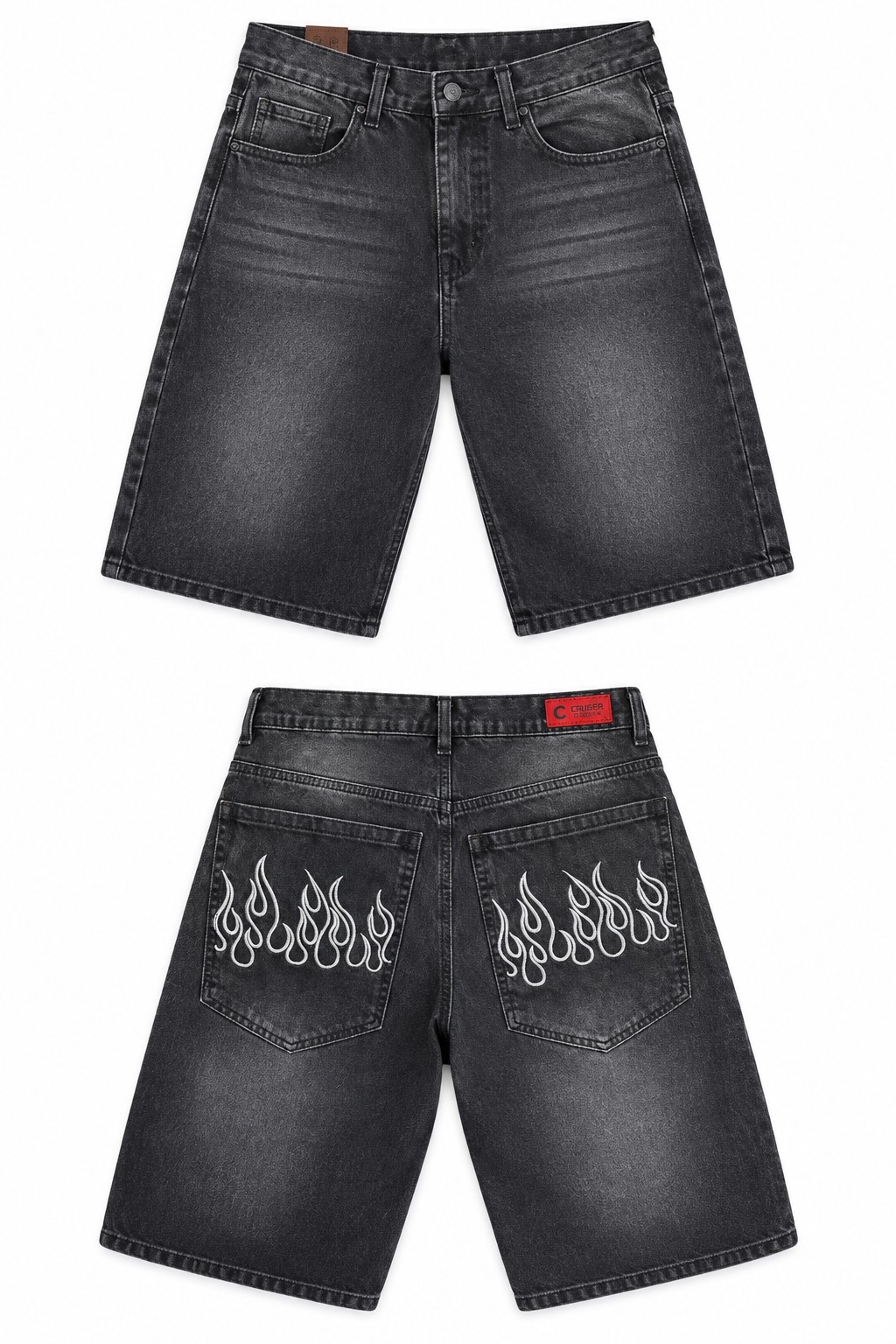 Bermuda Baggy Bordadas - Imagen 2