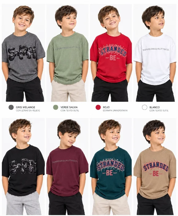 Remerom Oversise Niños con Relieve 3d