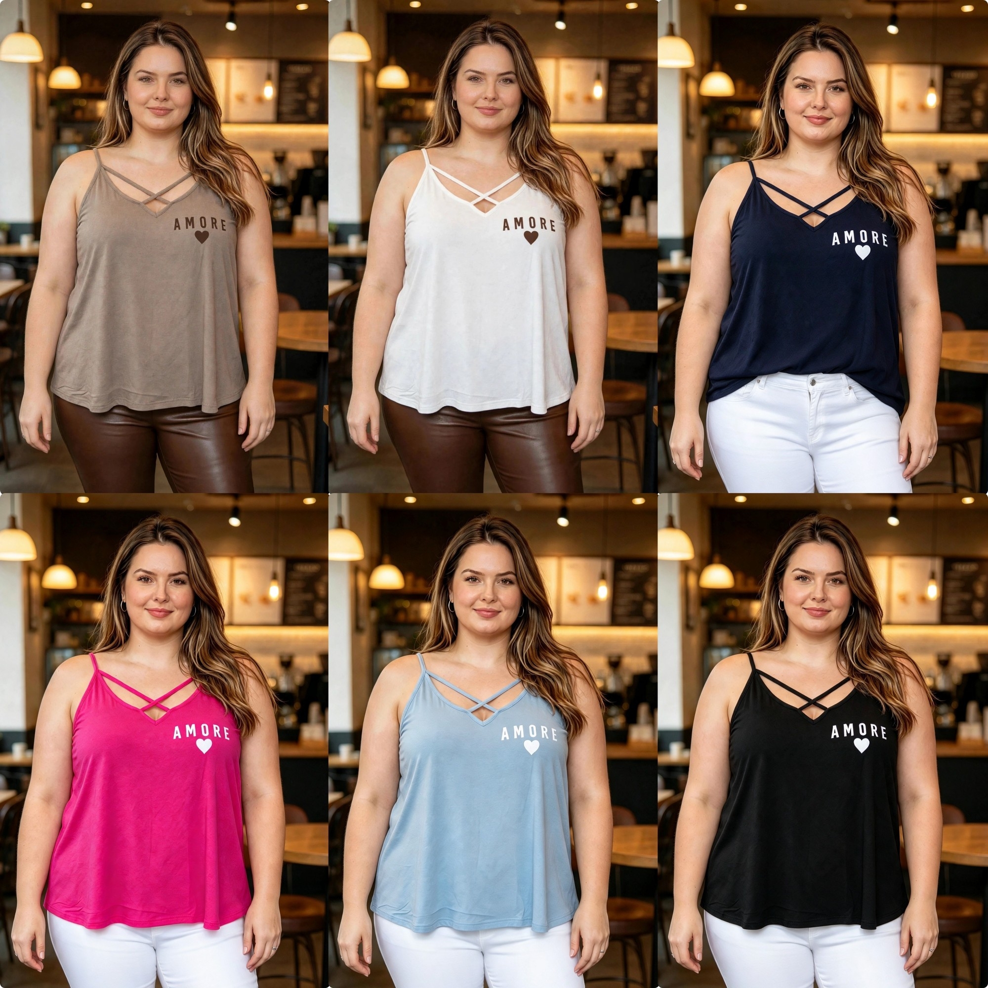 Musculosa Semievase Amore - Imagen 2