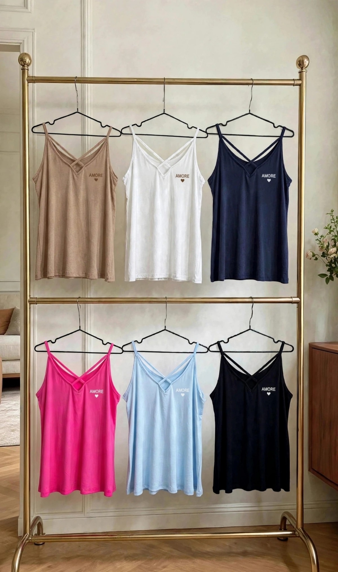 Musculosa Semievase Amore - Imagen 3