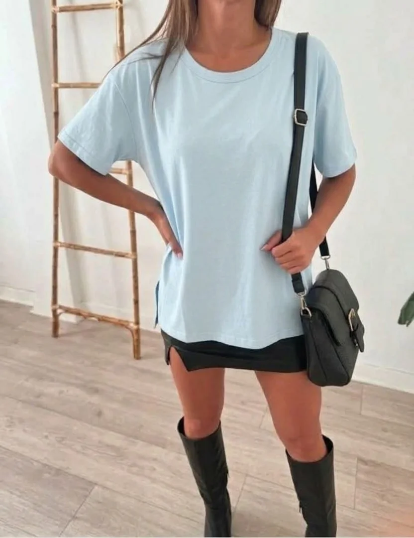 Remera Ribb Melvi Cuello Redondo - Imagen 1