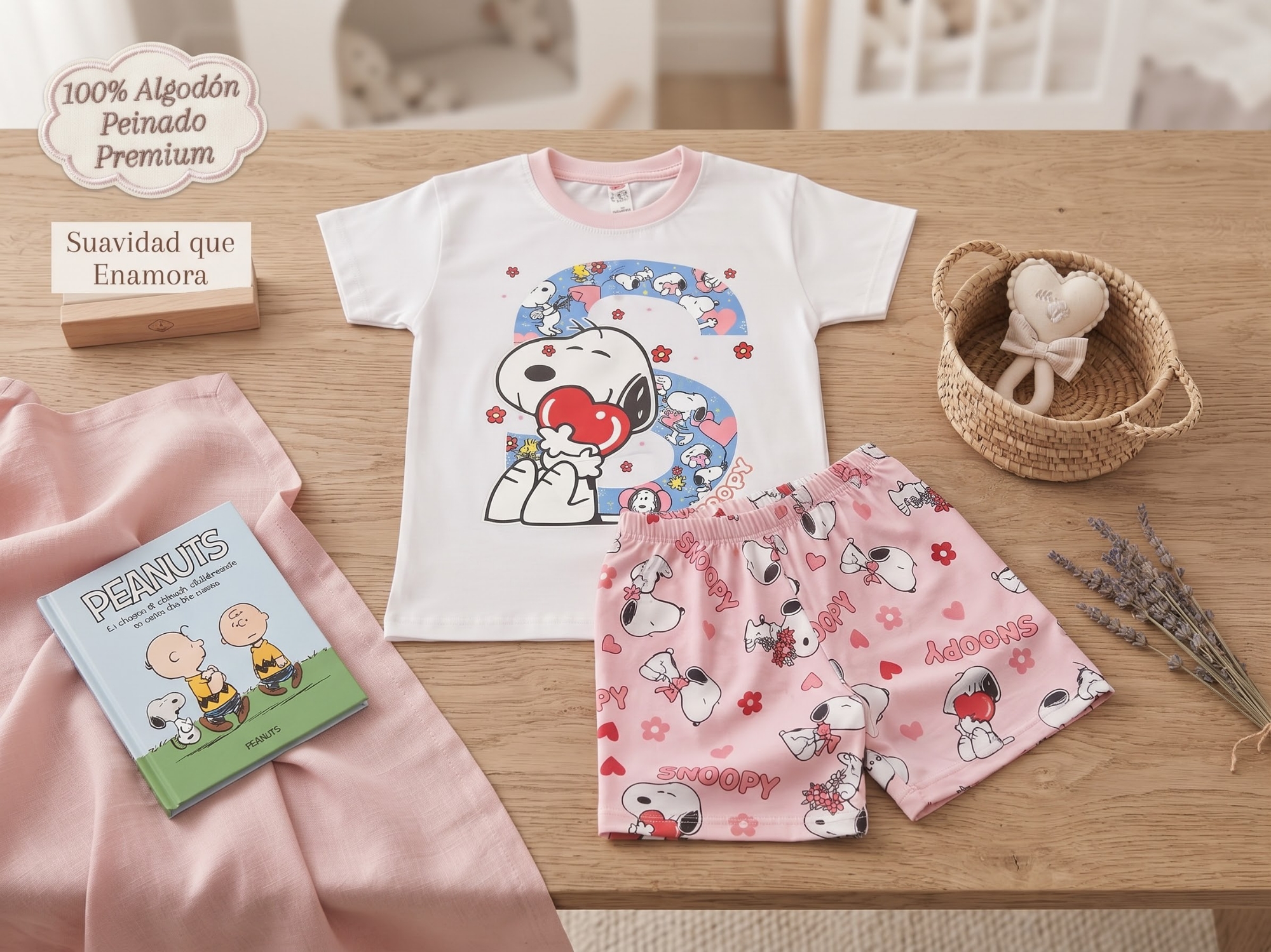 Pijama Snoopy con Brillo en la Oscuridad - Imagen 2