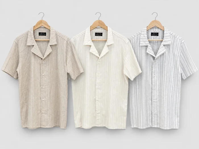 Camisa Lino Rayada