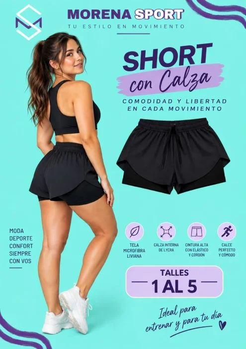 Short Microfibra con Calza