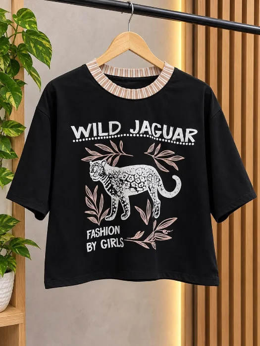 Remera Cuello Tejido