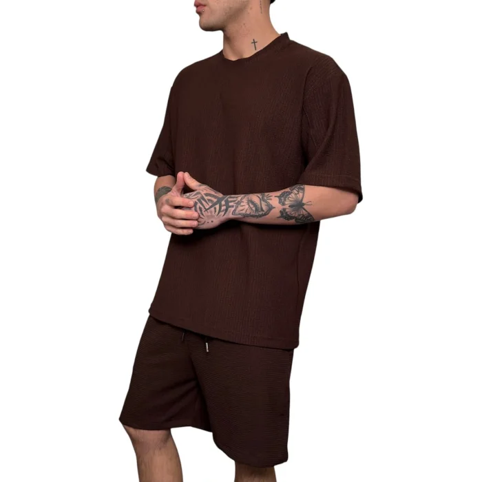 Conjunto Hawaii Liso Chocolate