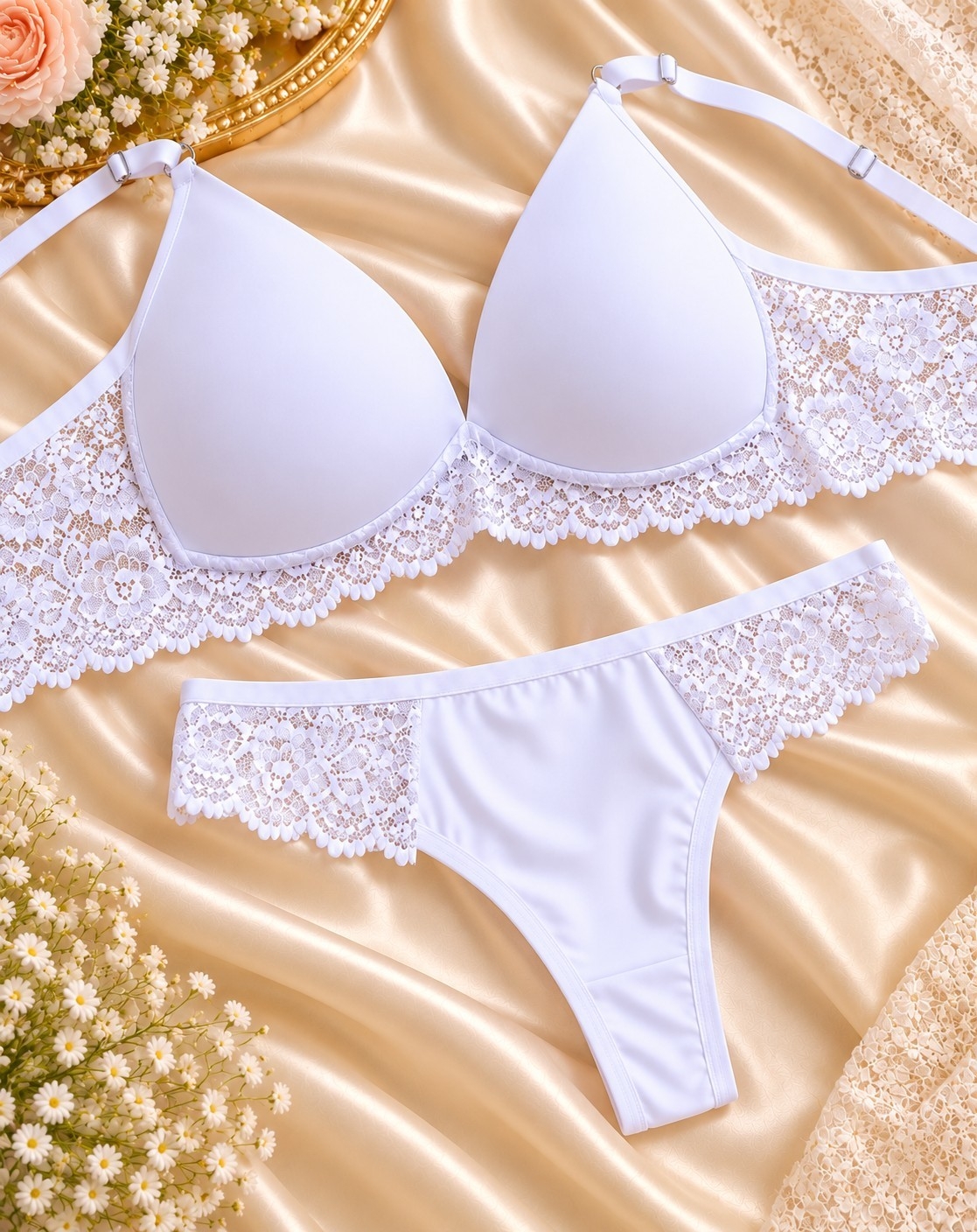 (art:cts4)conjunto Triangulo Sof  C/less Microfibra y Puntilla (darwin Intimate) - Imagen 7
