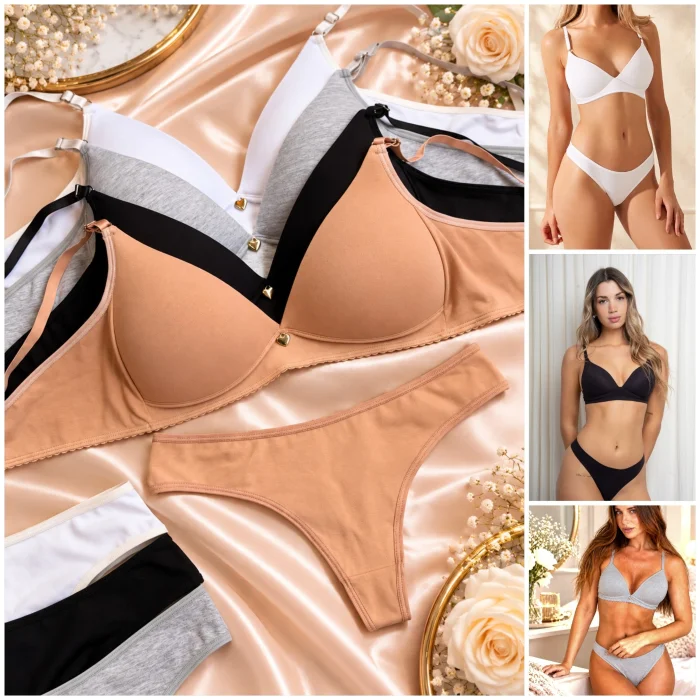 (art:cts6)conjunto Triangulo Sof Algodon C/less (darwin Intimate)