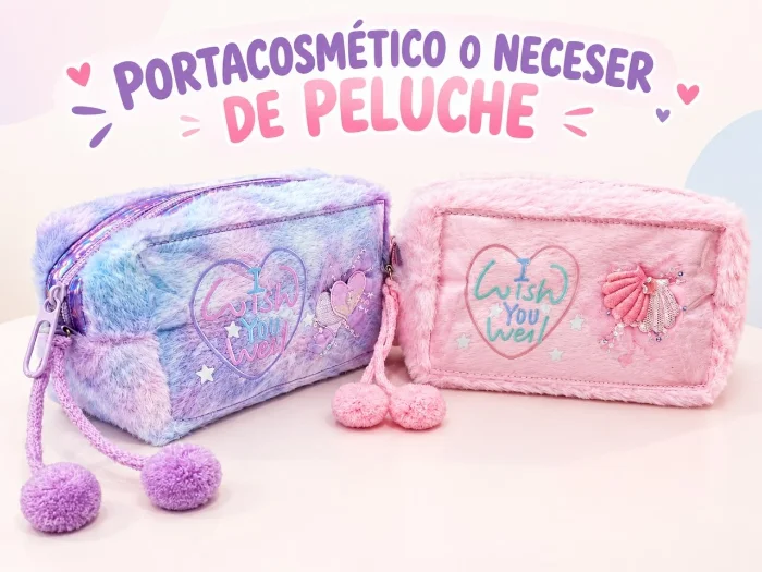 Portacosmeticos o Neceser Peluche