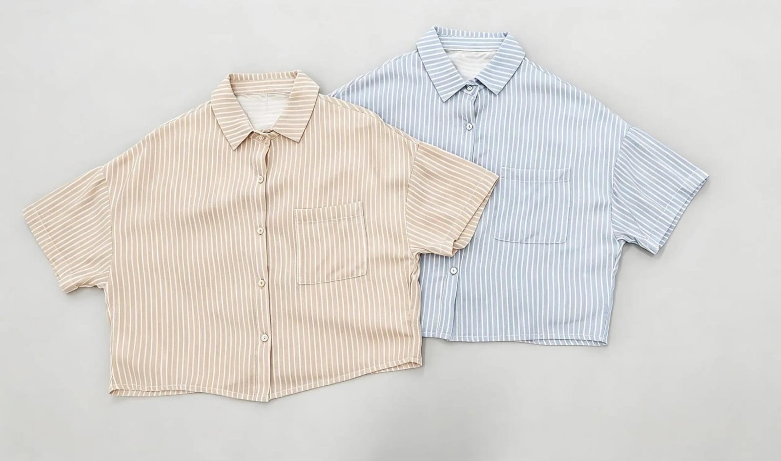 Camisa Corta Rayada (poplin) - Imagen 2
