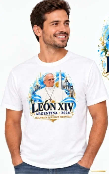 Remeras Papa Leon Xiv