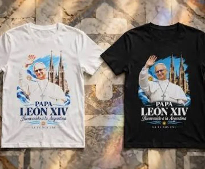 Remeras Papa Leon Xiv - Imagen 2