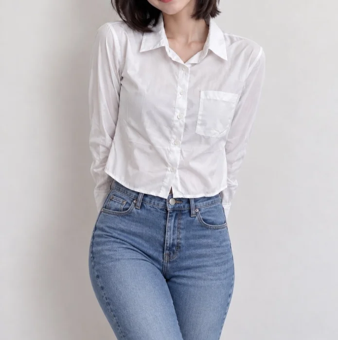 Camisa Corta Lisa