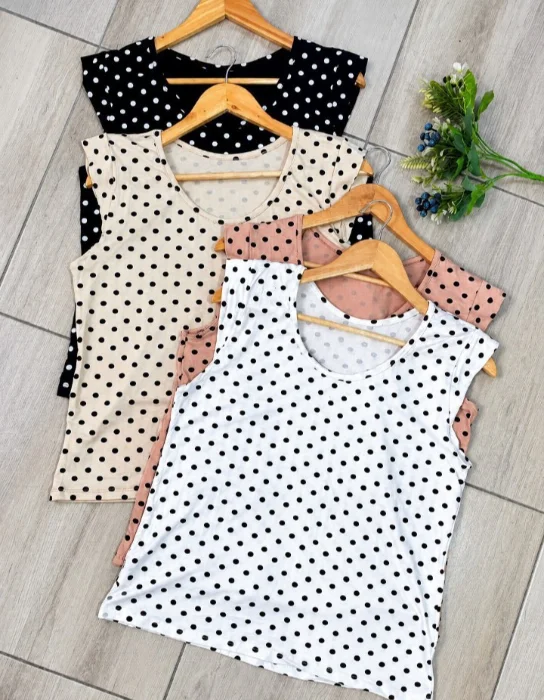Musculosa Lunares Modal Viscosa