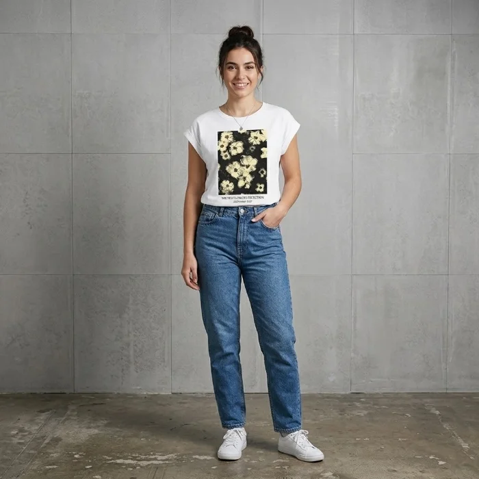Remera Algodón Estampada