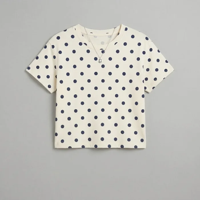 Remera Lunares Algodón
