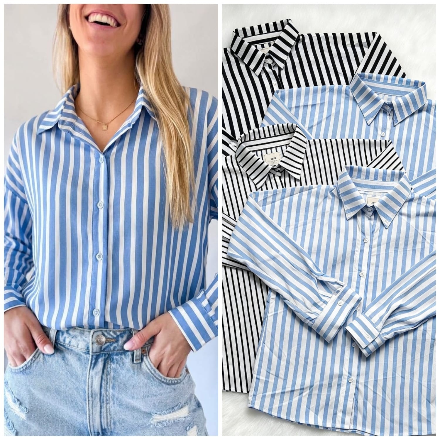Camisa Rayada Manga Larga - Imagen 2