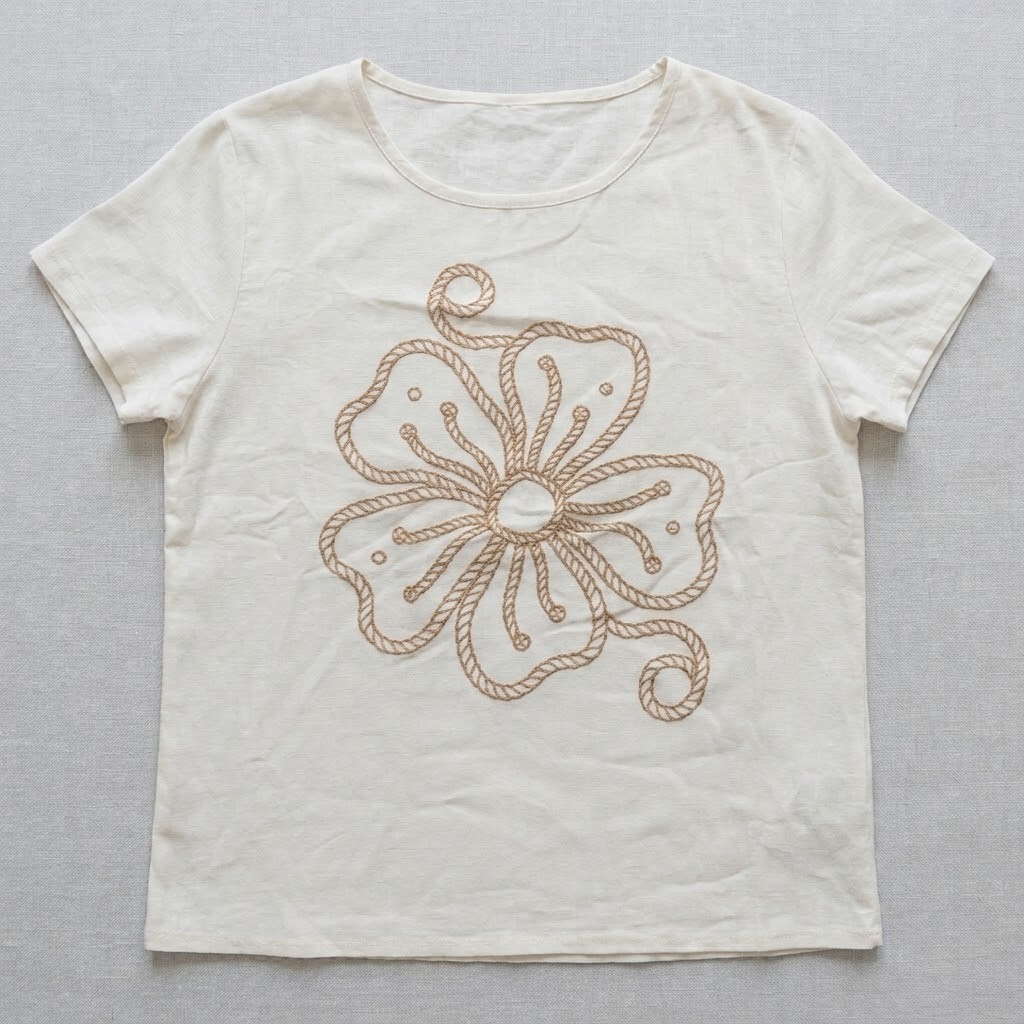 Remera Bordada Lino - Imagen 2