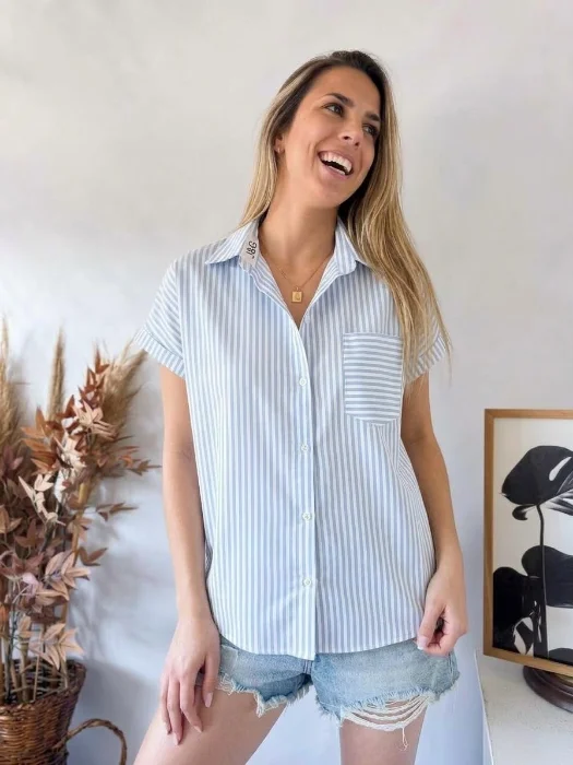 Camisa Rayada Musculosa