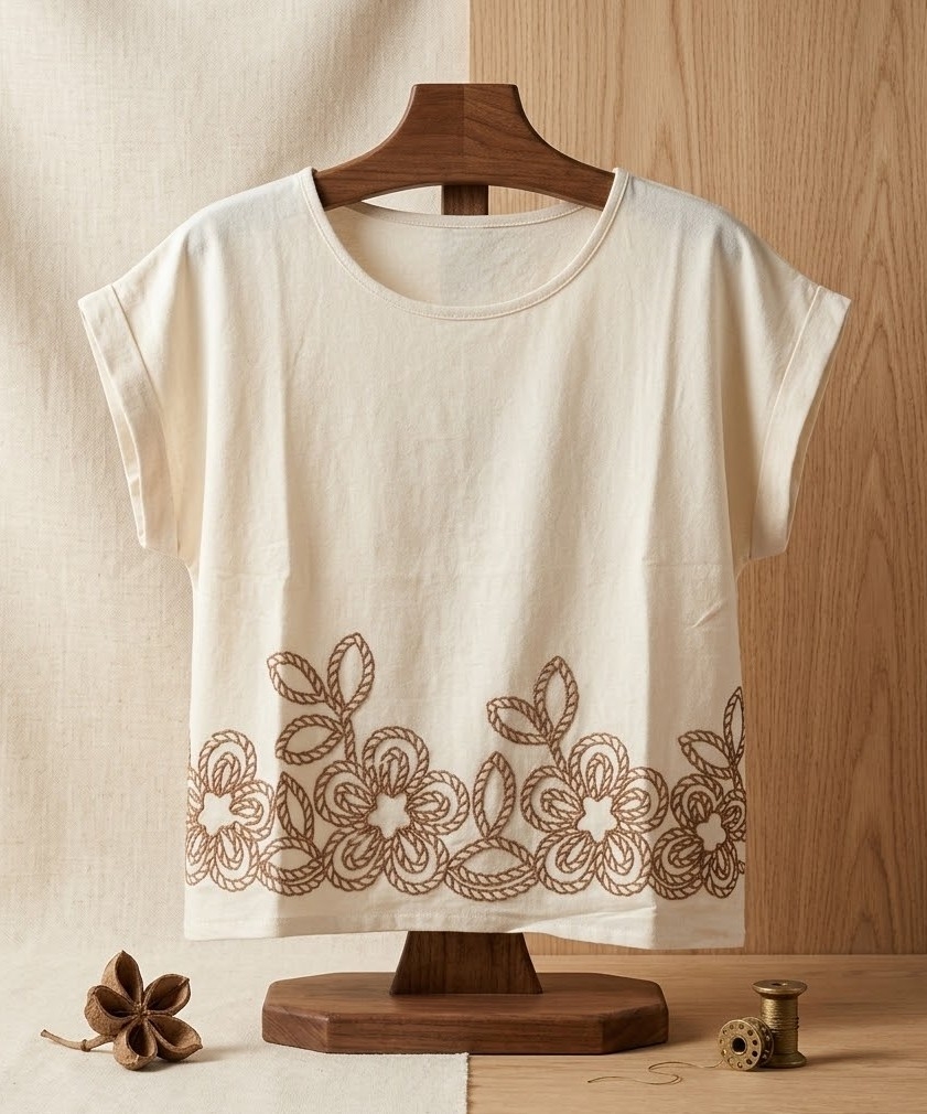 Remera Lino Bordada - Imagen 2